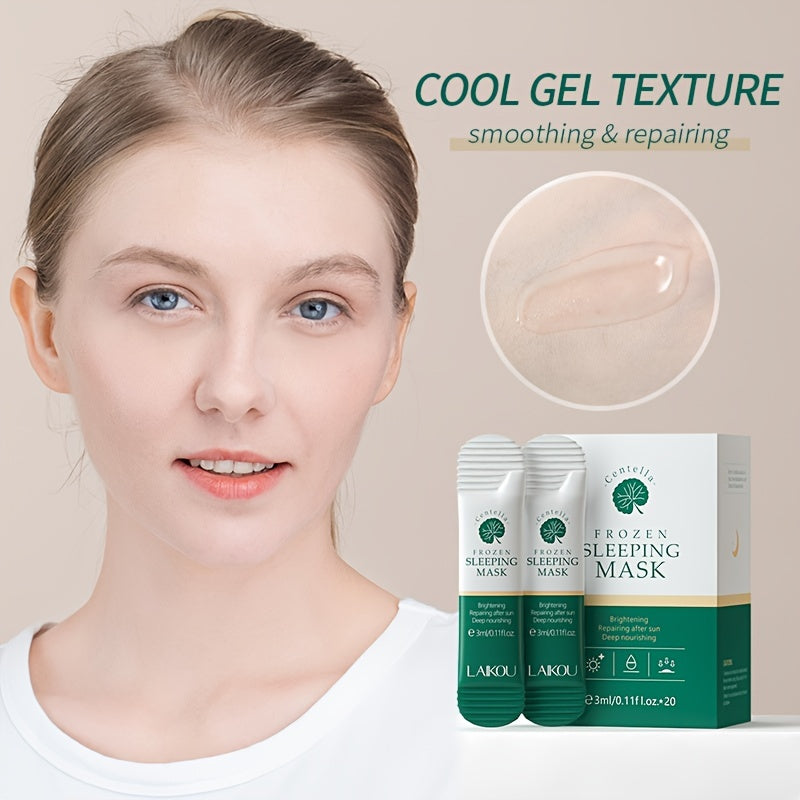 masques visage à la gelée de Centella Asiatica
