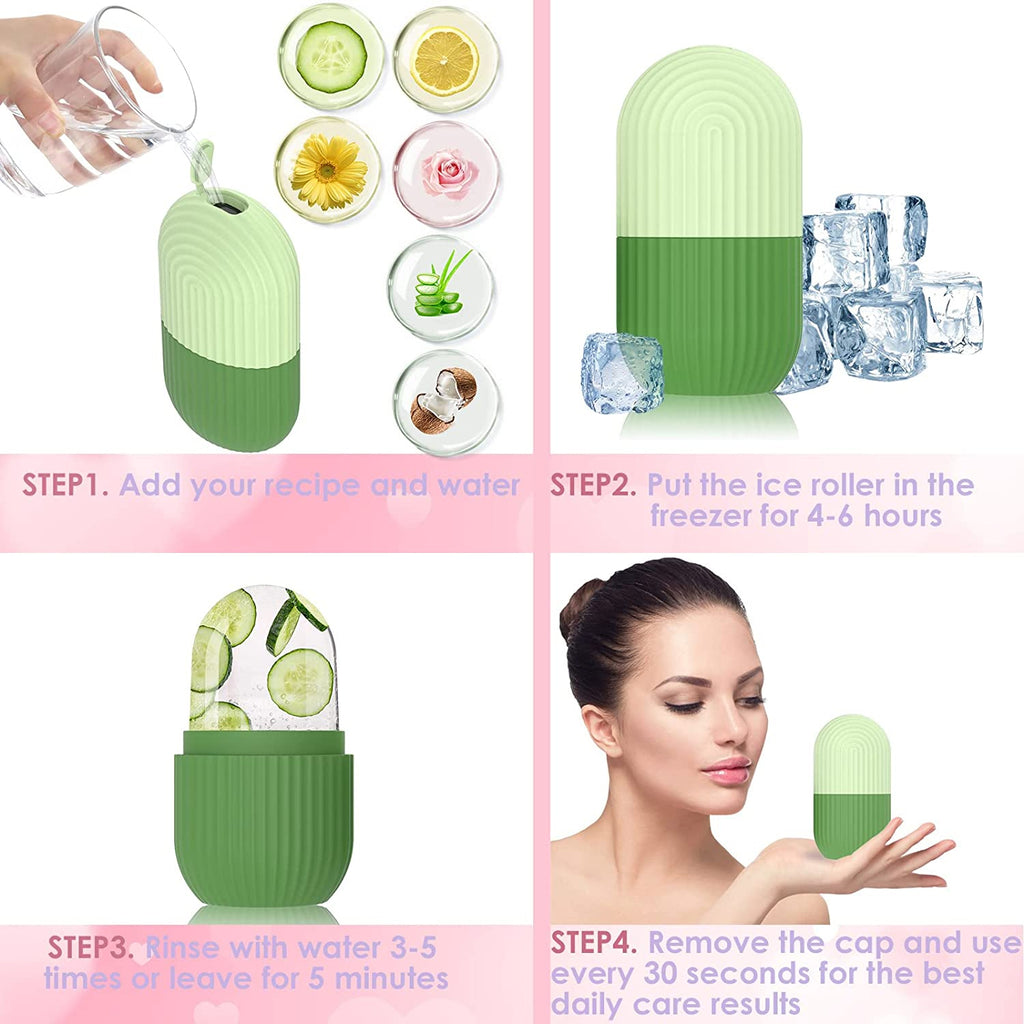 Rouleu de glace en sillicone motif concombre