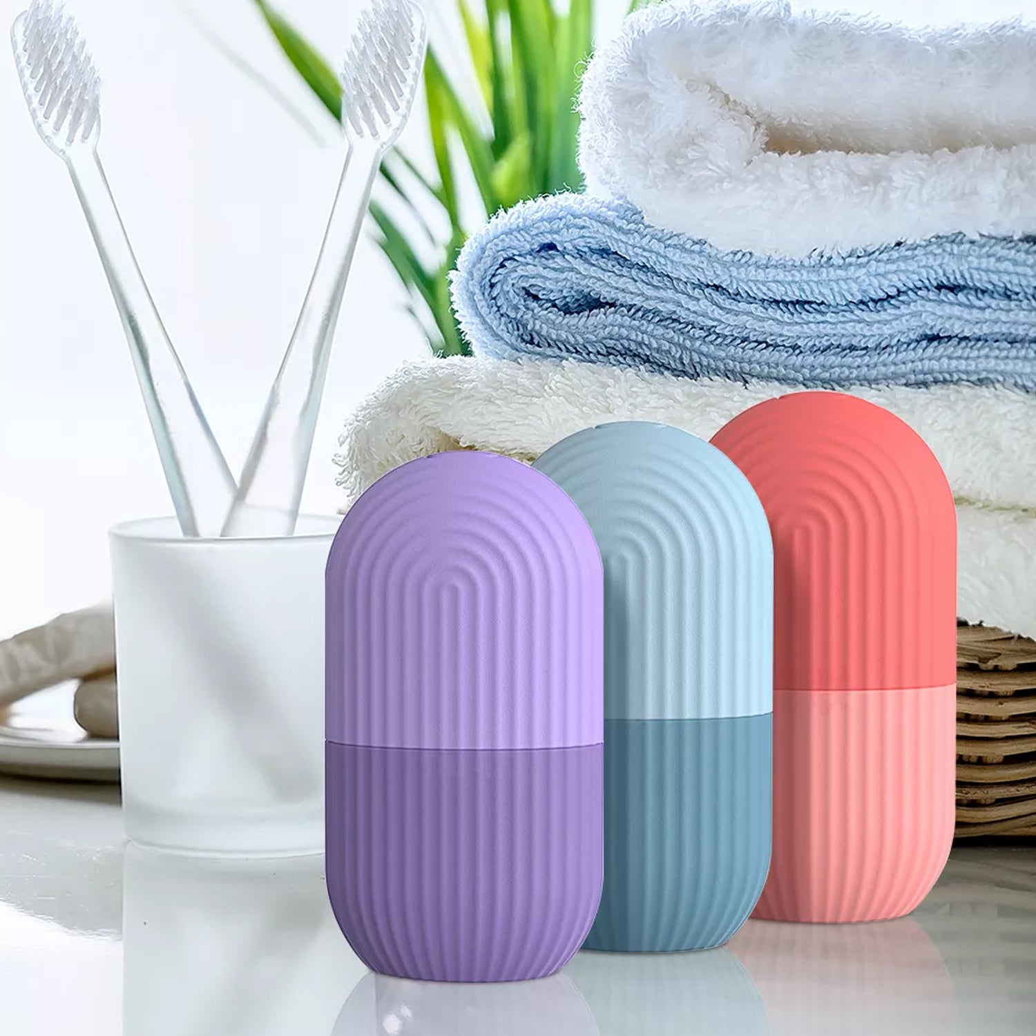 Rouleu de glace en sillicone motif concombre