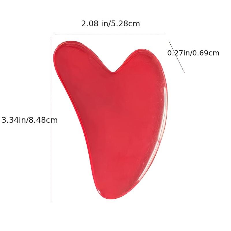 Planche Gua Sha en forme de cœur – Masseur corporel en résine
