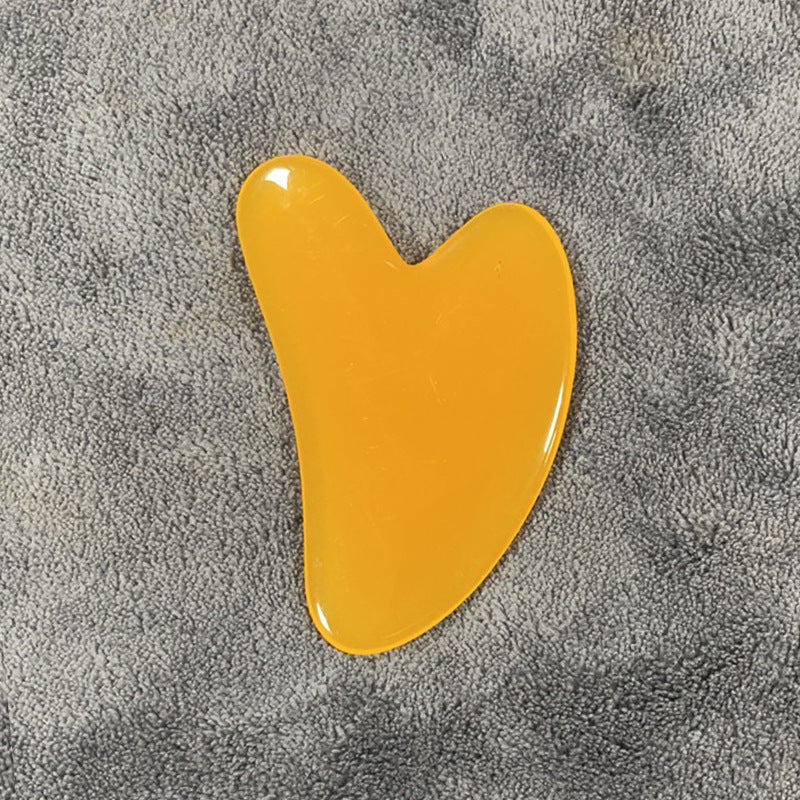 Planche Gua Sha en forme de cœur – Masseur corporel en résine
