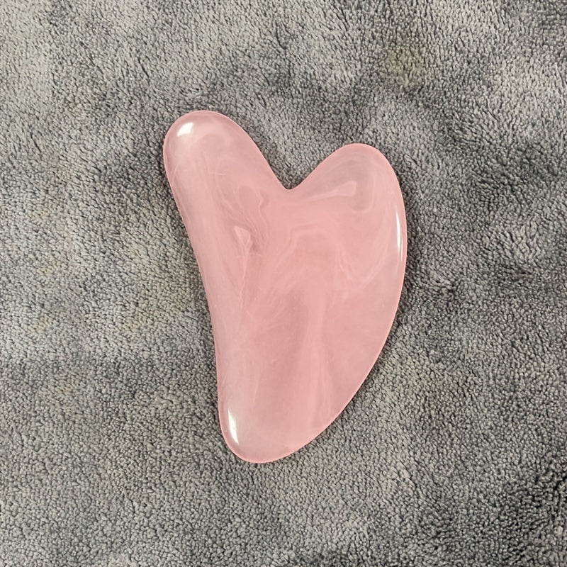 Planche Gua Sha en forme de cœur – Masseur corporel en résine