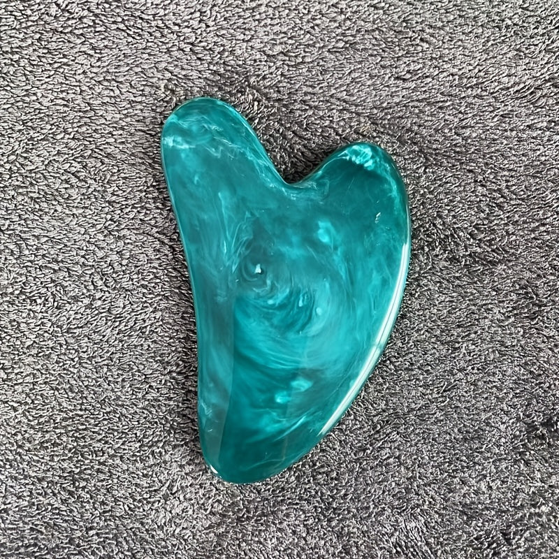 Planche Gua Sha en forme de cœur – Masseur corporel en résine