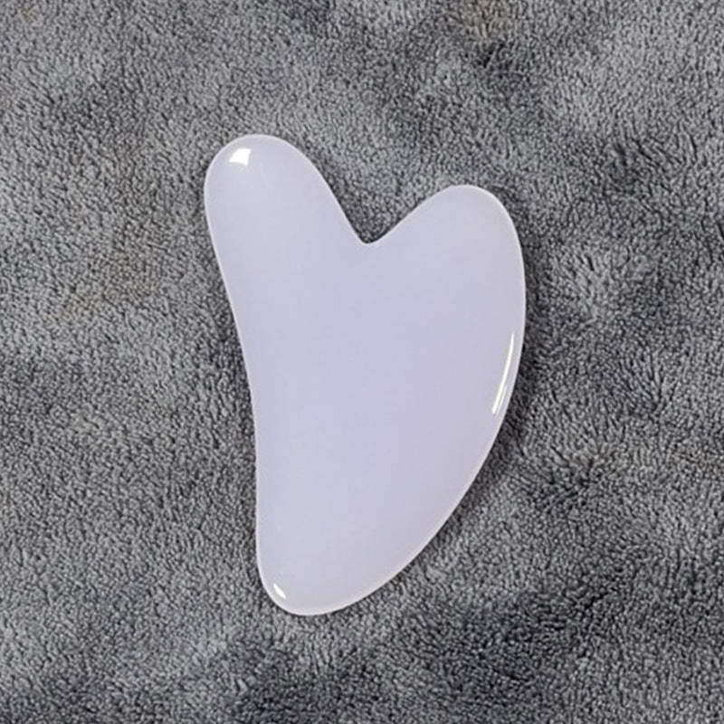 Planche Gua Sha en forme de cœur – Masseur corporel en résine