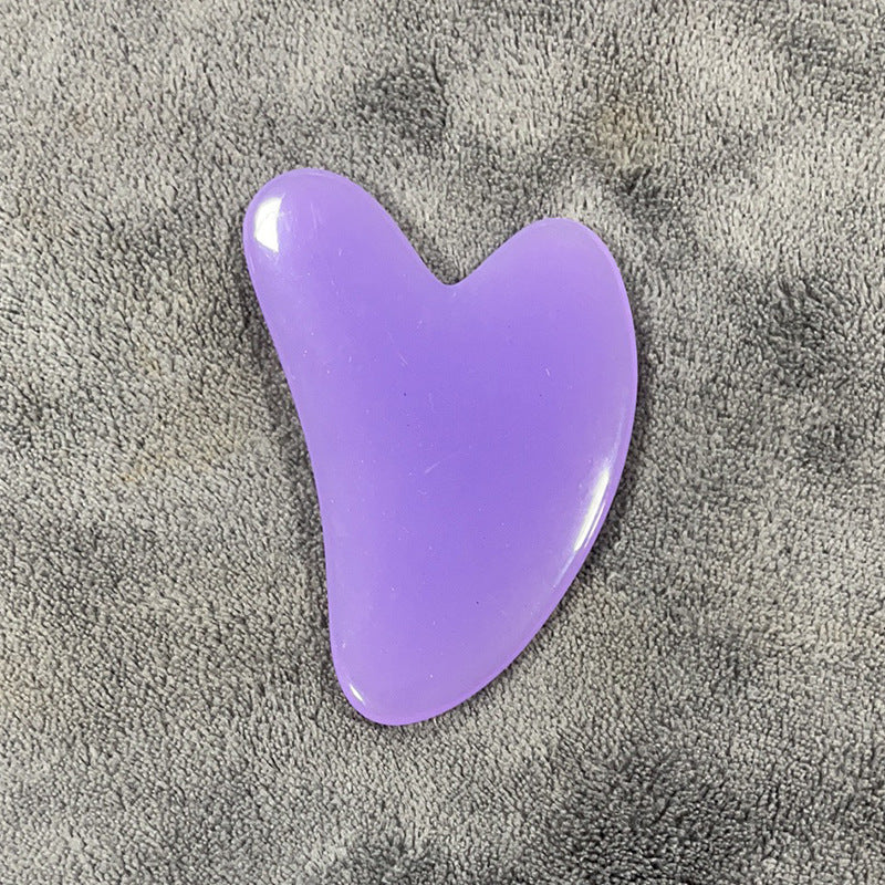 Planche Gua Sha en forme de cœur – Masseur corporel en résine